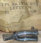 Nos Mopar 1958 Chrysler Windsor Hood/suburban Tailgate Letter "y" #1754954. Fixed Price $30.00.