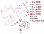 Mercedes-benz Gl X166 Tailgate Nameplate A1648171615. Fixed Price $84.52.