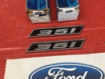 Nos Mustang 1969 Fender Emblems "351" Stick On C9ZZ-16228-A. Fixed Price $95.00.