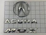 Acura Mdx 2007 2008 2009 2010 2012 Rear Trunk Emblem Badge Logo Full Set Oem. Fixed Price $23.96.