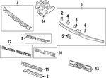 Genuine Honda Emblem Rear (passport) 75722-TGS-A01. Fixed Price $22.26.