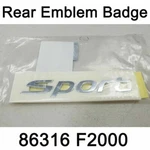 Oem Chrome Sport Lettering Emblem Badge 86316F2000 For Hyundai Elantra 17-18. Fixed Price $13.50.