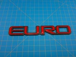 Chevrolet Lumina Euro Badge Emblem Red Black Oem 10122039 Nameplate Gm. Fixed Price $24.89.