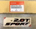 Genuine Oem Honda 18-22 Accord Gloss Black 2.0T Sport Emblem Set 08F20-TVA-100D. Fixed Price $70.95.