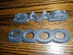 1990 Saab 9000 - Rear Trunk Emblem Pair. Fixed Price $89.00.