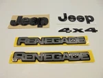 Jeep Renegade Special Edition Justice Emblems Set Of 5 Black Mopar Factory Oem. Fixed Price $369.76.
