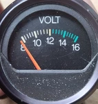 83-84 MK1 Vw Volkswagen Rabbit Gti Faria Volt Meter Gauge Cluster/pigtail Works. Fixed Price $80.00.