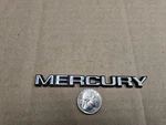Mercury Oem Machined Vintage 4 5/8" Emblem Badge Logo Nameplate E66B-8C302-BA. Fixed Price $17.99.