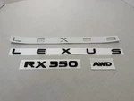 Gloss Black Trunk Hatch Logo Badge Lettering Kit Fits 2023 2024 2025 Lexus RX350. Fixed Price $49.99.