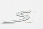 Porsche 911 Carrera Silver 's' Decklid Emblem 99755924300 Genuine. Fixed Price $65.00.