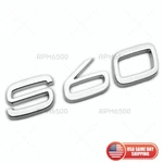For Volvo S60 Rear Trunk Lid Letter Logo Badge Nameplate Emblem Sport Chrome. Fixed Price $27.99.