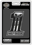 Chroma 41507 Harley Davidson Dark #1 Emblemz Decal, Silver, 5" X 7". Fixed Price $13.79.