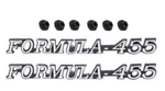 Reproduction Formula 455 Front Fender Emblem Set 1972-1975 Pontiac Firebird. Fixed Price $89.98.