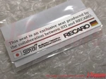 Subaru Impreza Wrx Genuine Recaro Seat Sticker Decal Emblem ST915024S020 Oem. Fixed Price $48.99.