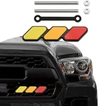 Trd Grille Decor Badge, 3-COLOR Upgrade Emblem, Yellow Orange Red. Fixed Price $13.00.
