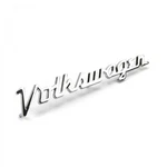 Volkswagen Chrome Metal Hood Script Emblem - 15CM Vw Bug Bus Ghia Type 2. Fixed Price $28.95.