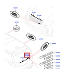 Genuine Land Rover Discovery 5 Black Rear Name Plate LR082801. Fixed Price $81.04.