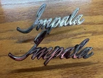1974 Chevrolet Impala Front Fender Emblems Chevy Donk. Fixed Price $89.99.