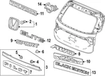 Genuine Honda Hatch Emblem 75716-T90-A01. Fixed Price $31.87.