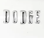 Letter Set Dodge 70-74 Challenger Hood Badge Emblem In Metal. Fixed Price $39.50.