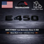 Mercedes Benz E450 Emblem Gloss Black Rear Trunk Badge Oem Upgrade Class New. Fixed Price $21.79.