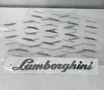 Lamborghini Aventador LP700 LP720 LP750 Rear Script Emblem Silver 470853742. Fixed Price $120.00.