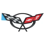 Oem New Front Bumper Cross Flags Emblem Badge 97-04 Chevrolet Corvette 19207384. Fixed Price $150.87.