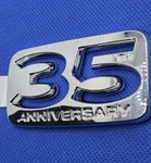 Mopar 68465600AANAMEPLATE Chrome Front Fender 35 Anniversary Edition. Fixed Price $20.00.