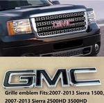 Oem 2007-2013 Grille Big Gmc Emblem Badge For Sierra 1500 2500HD Chrome Black. Fixed Price $50.00.