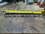 Vintage Chevrolet Tailgate Emblem Metal 1970-2 #3970884 El Camino. Fixed Price $50.00.