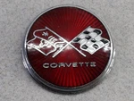 Gm #347914 1975-1976 Corvette Rear Fuel Door Emblem. Fixed Price $35.00.