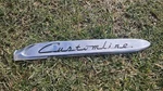 Oe 1952-1953 Ford Customline Right Fender Stainless Script Trim Badge Rf. Fixed Price $34.00.