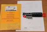 Oem Ford F-150 Oklahoma Edition Tailgate Emblem Decal Badge Logo W/instruction. Fixed Price $14.50.