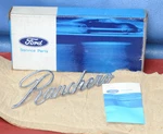 Nos 1970-71 Ford Ranchero Front Fender Emblem Script Trim Badge D0OZ-16098-F Oem. Fixed Price $125.00.
