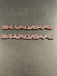 Pontiac Grand Prix 24 Valve V-6 Front Fender Name Emblem 10231023 Red. Fixed Price $12.75.