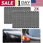 Two Car Tail-lamp Decal Accessorie/rear Light Cover Black Honeycomb Sticker. Fixed Price $11.99.