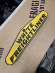 White Freightliner Emblem Badge Cabover Peterbilt Kenworth Semi Truck. Fixed Price $135.00.