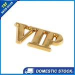 Universal Car Body Metal Decorative Vip Shaped Badge Sticker Gold Tone Pack Of 1. Fixed Price $17.38.