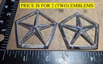 (2) Chrysler Dodge Pentastar Emblems 5261331 + 4422930 6093. Fixed Price $16.00.
