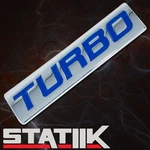 New Turbo Metal Badge/emblem Decal Logo For Hood Trunk Car Bumper Fender Blue. Fixed Price $6.85.