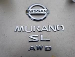 03 04 05 06 07 Nissan Murano Sl Awd Rear Trunk Gate Emblem Logo Badge Oem Set. Fixed Price $28.00.