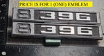 (1) Chevrolet C10 Truck 396 Circa '71 Front Fender Emblem 3950930 7088. Fixed Price $13.00.