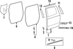 Genuine Toyota Door Emblem 75455-0C210. Fixed Price $31.05.