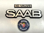 Saab Genuine 1988 900 16V Hatchback Rear Trunk Lid Metal Oem 3 Emblems. Fixed Price $80.35.
