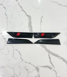 Audi A5 (B9) S-line Fender Badge Door Emblems Black 4-SET Logo Full. Fixed Price $185.00.
