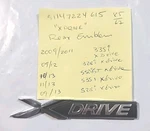 Bmw "x-drive" Rear Emblem. Oem Refurbished. 2009 And Up. Fixed Price $10.00.