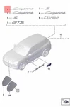 Genuine Porsche Cayenne 9YA Inscription 9Y0853670LI0. Fixed Price $220.75.