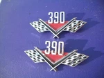 Nos 1966 Ford Fairlane Fender 390 Emblems C60B-16237-A. Fixed Price $295.95.