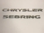 2007-2010 Chrysler Sebring Emblem Set Logo Letter Badge Trunk Rear Oem Used. Fixed Price $17.99.