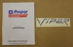 1998 Dodge Viper GT2 Rear Bumper Decal 4854217AA Mopar New Old Stock Nos Oem. Fixed Price $33.50.